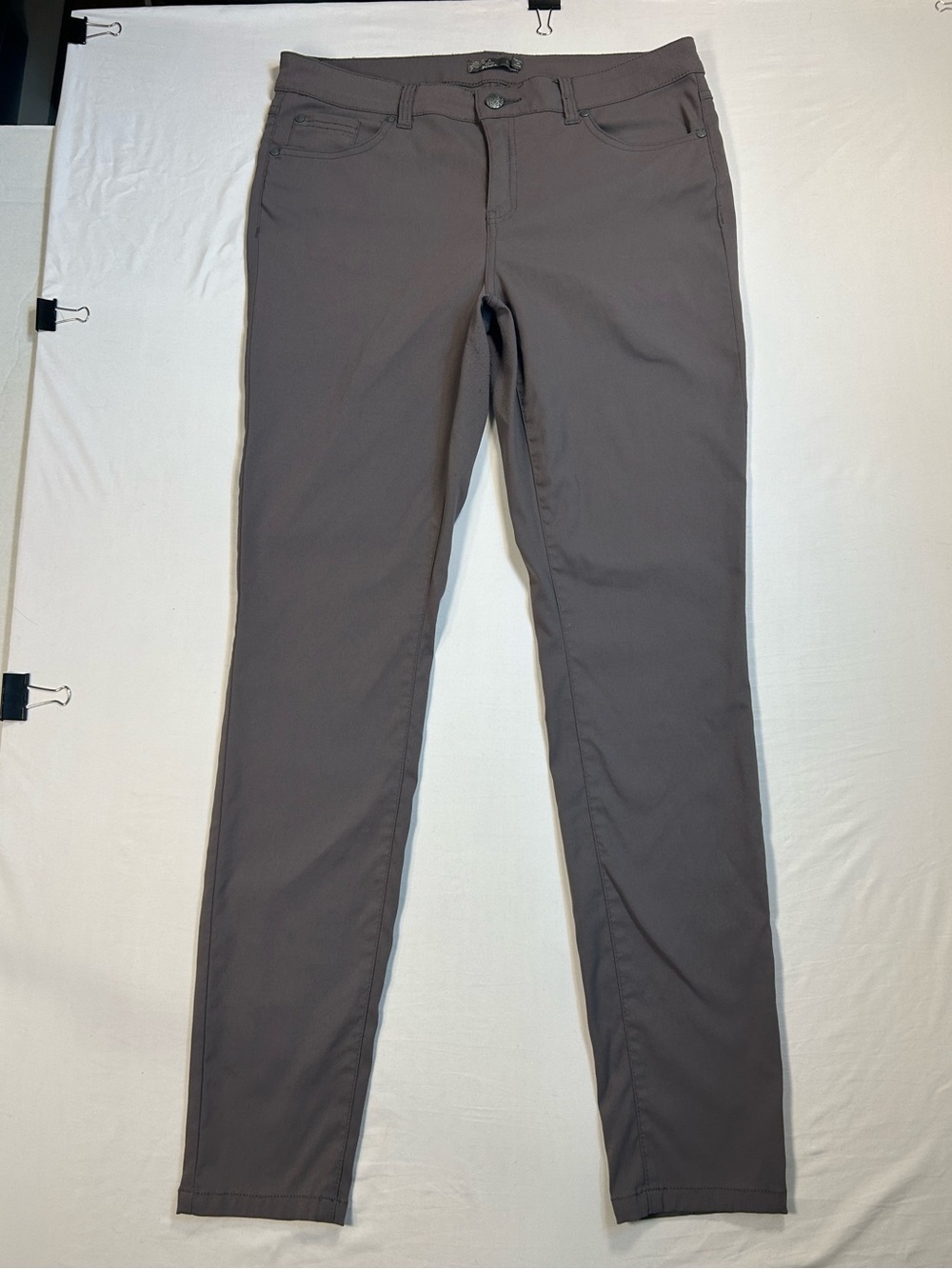 Women's Prana Hiking Cargo Pants Size Grey 12 Regular Inseam Great Condition